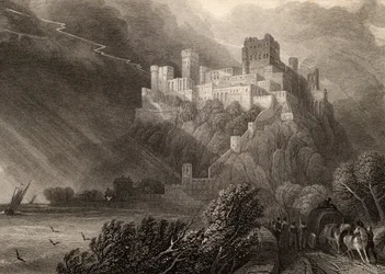 The Ruins of Rheinfels (engraved by W. Radclyffe)